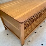 Rattan chest bench for children