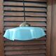 Pendant lampshade corole molded glass blue lace dp 0923068