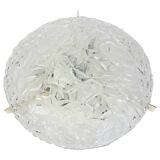 Large round frosted glass ceiling light, Kaiser, Germany, 1970s