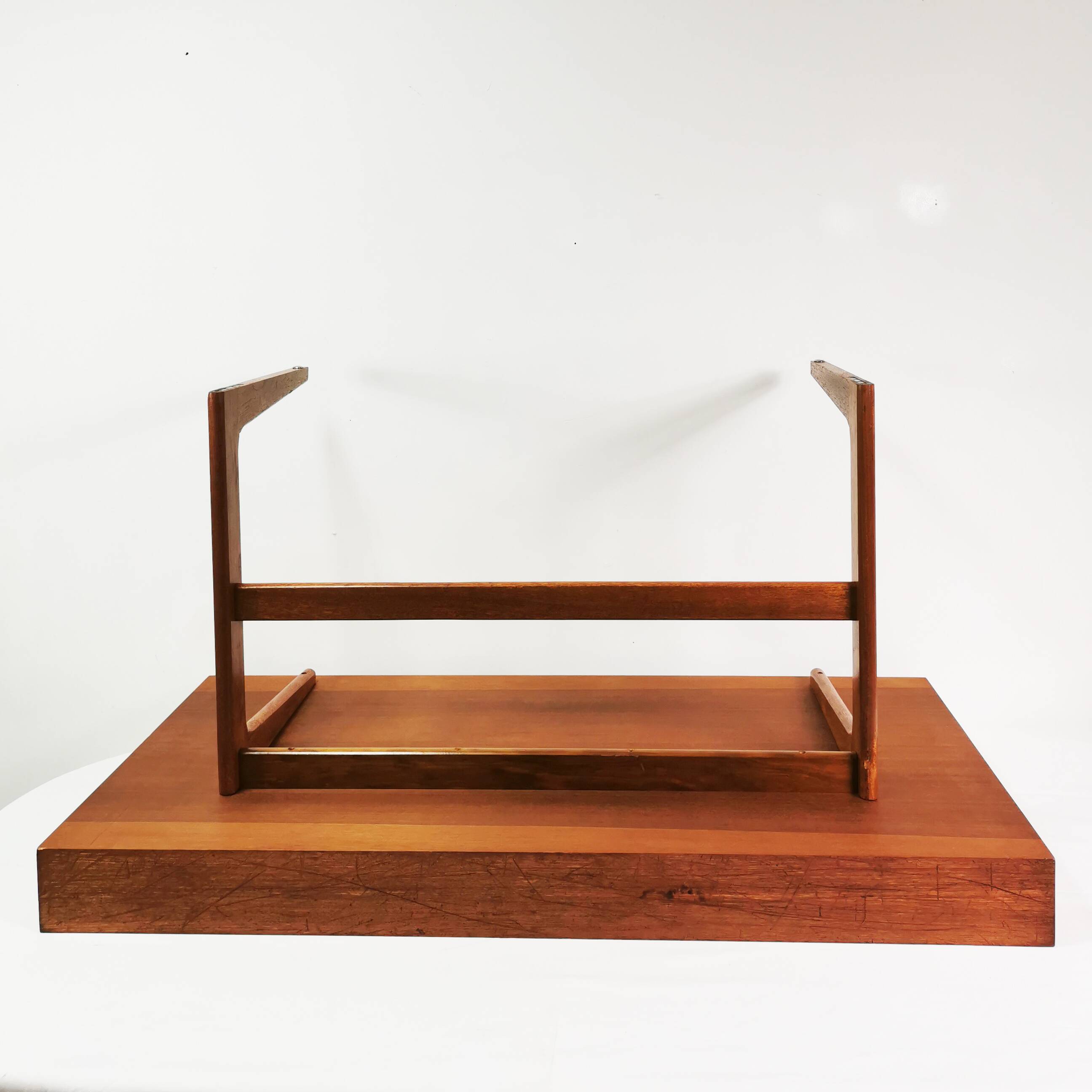 Modernist teak desk, designed by Gorg Petersen, Denmark, 1960s