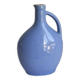 Blue ceramic liquor bottle