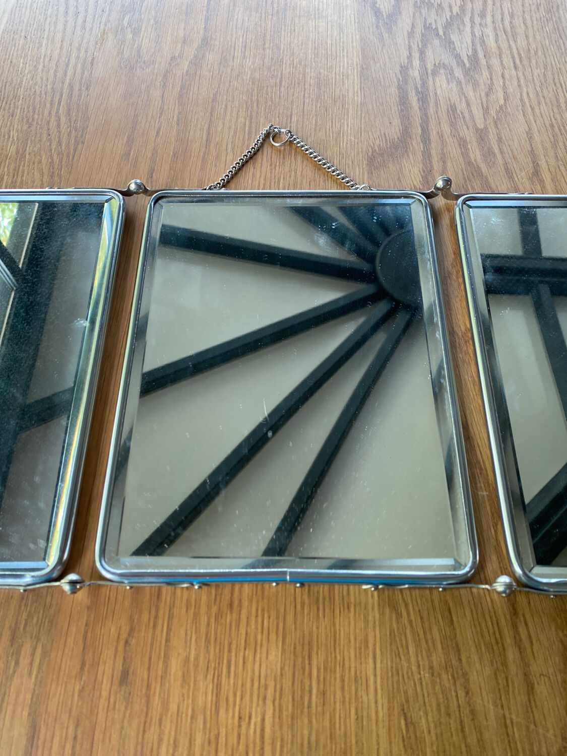 Vintage barber mirror