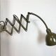 Green Industrial Military Gooseneck Scissor Wall Lamp from Elektroinstala,
