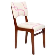 Mid-century chair, Kafkaesque Walk Jacquard, Rajmund Halas, Poland, 1960s