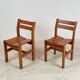 2 chaises maison Regain pour les arcs 1970