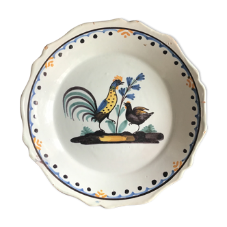 19th-century Nevers Plate in Faience
