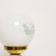 Mid-century white ceramic peacock table lamp, Europe, 1960s.