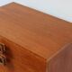 Vintage modernist oak bedside table 1960