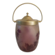 Legras biscuit bucket in glass paste Ruby series