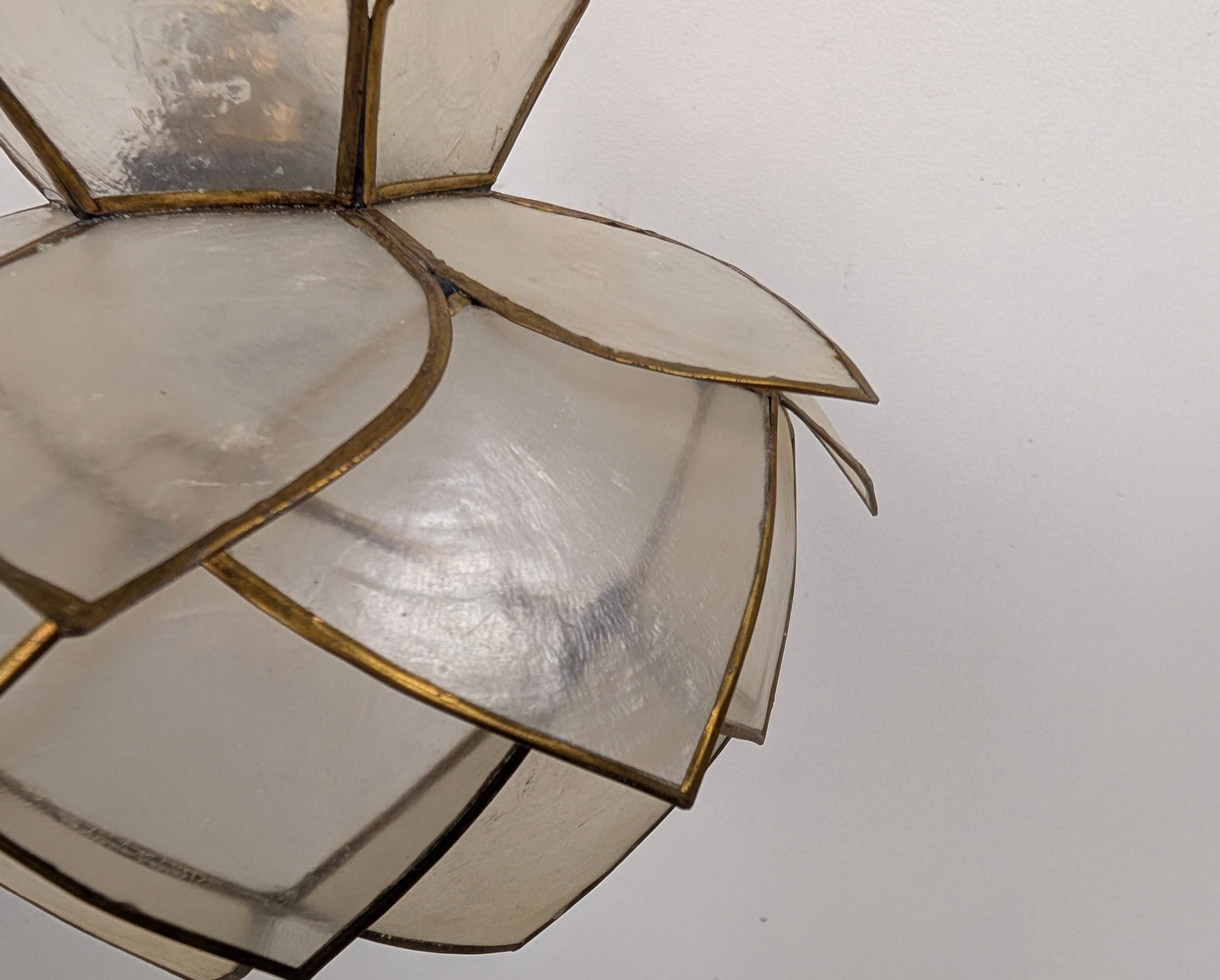 Applique fleur de lotus en nacre