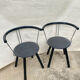 Techna armchairs – asahi kogyo, italian manufacture, 1990s