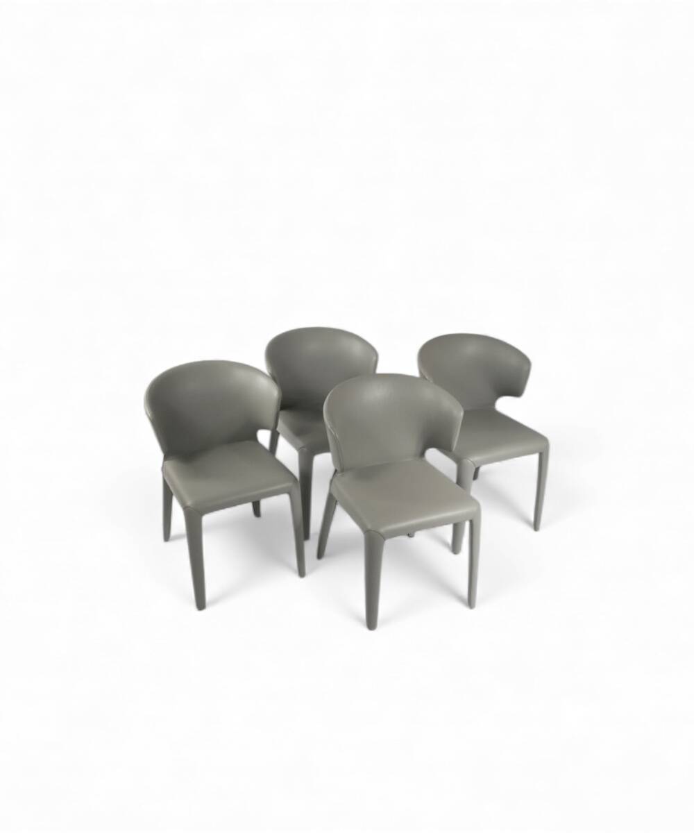 4 "Hola 367" chairs by Hannes Wettstein for Cassina