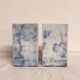 Blue marble bookend. Spain, 1970s.