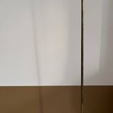 Vintage floor lamp, solid brass and cream lacquered metal, Italy 1970s