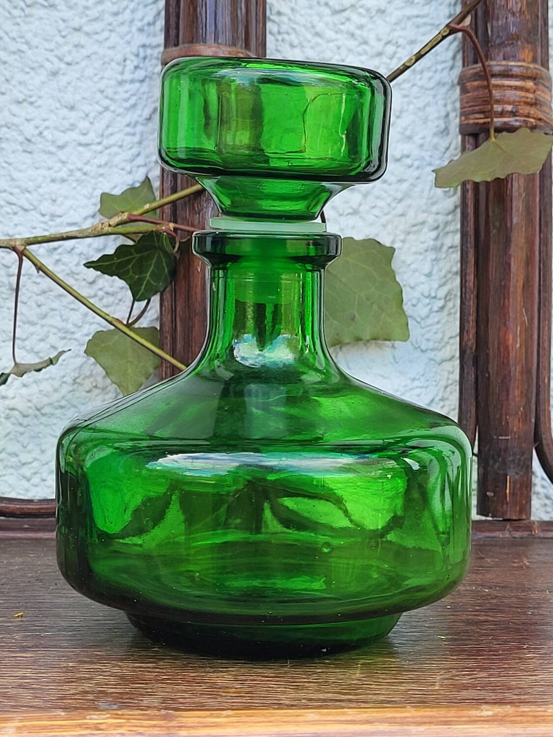 Vintage green carafe