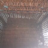 Wicker basket, rectangular - Used for racing - with tilting lid