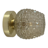 Applique murale globe vintage en verre