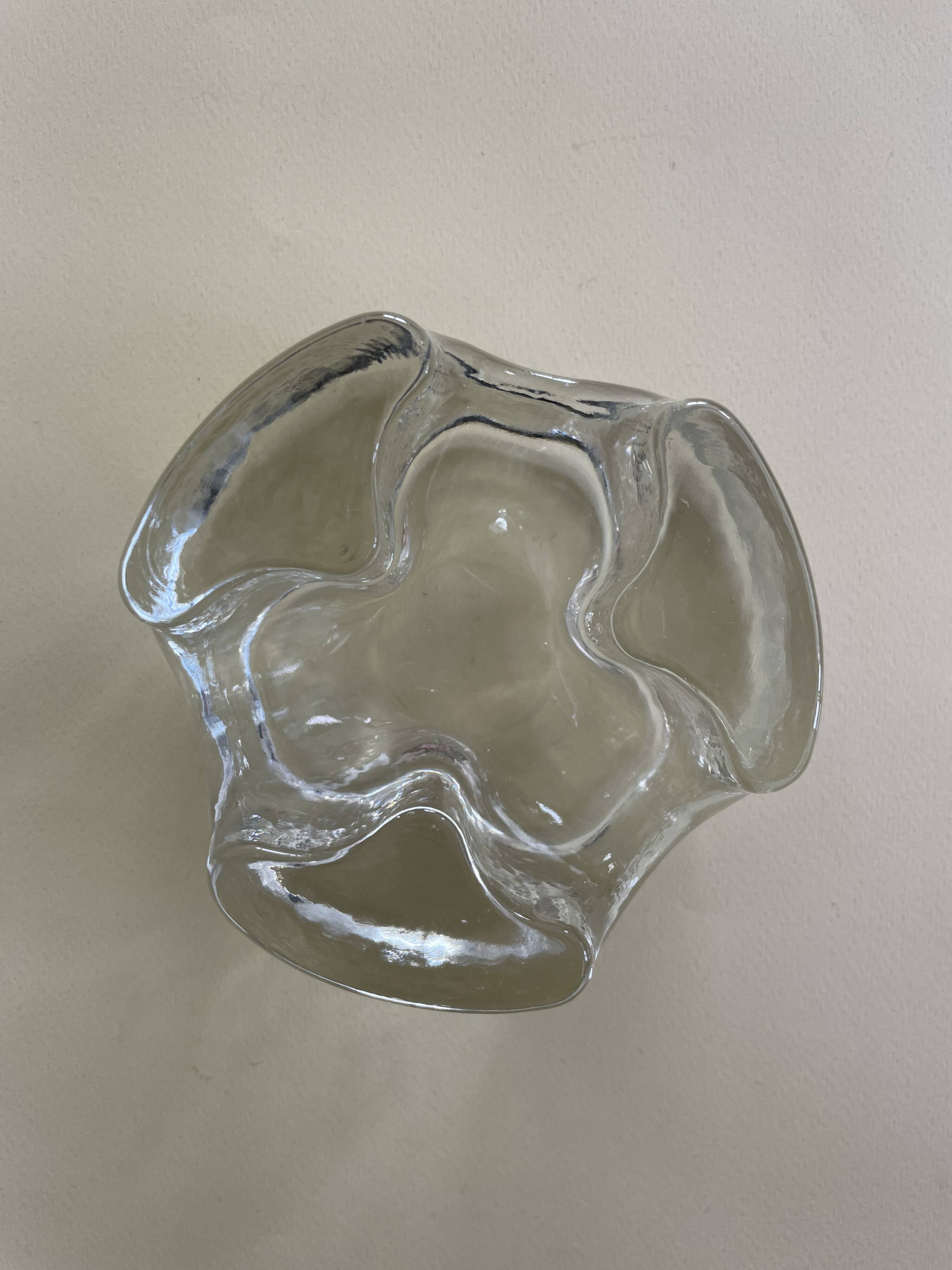 Brutalist Glass Candle Holder