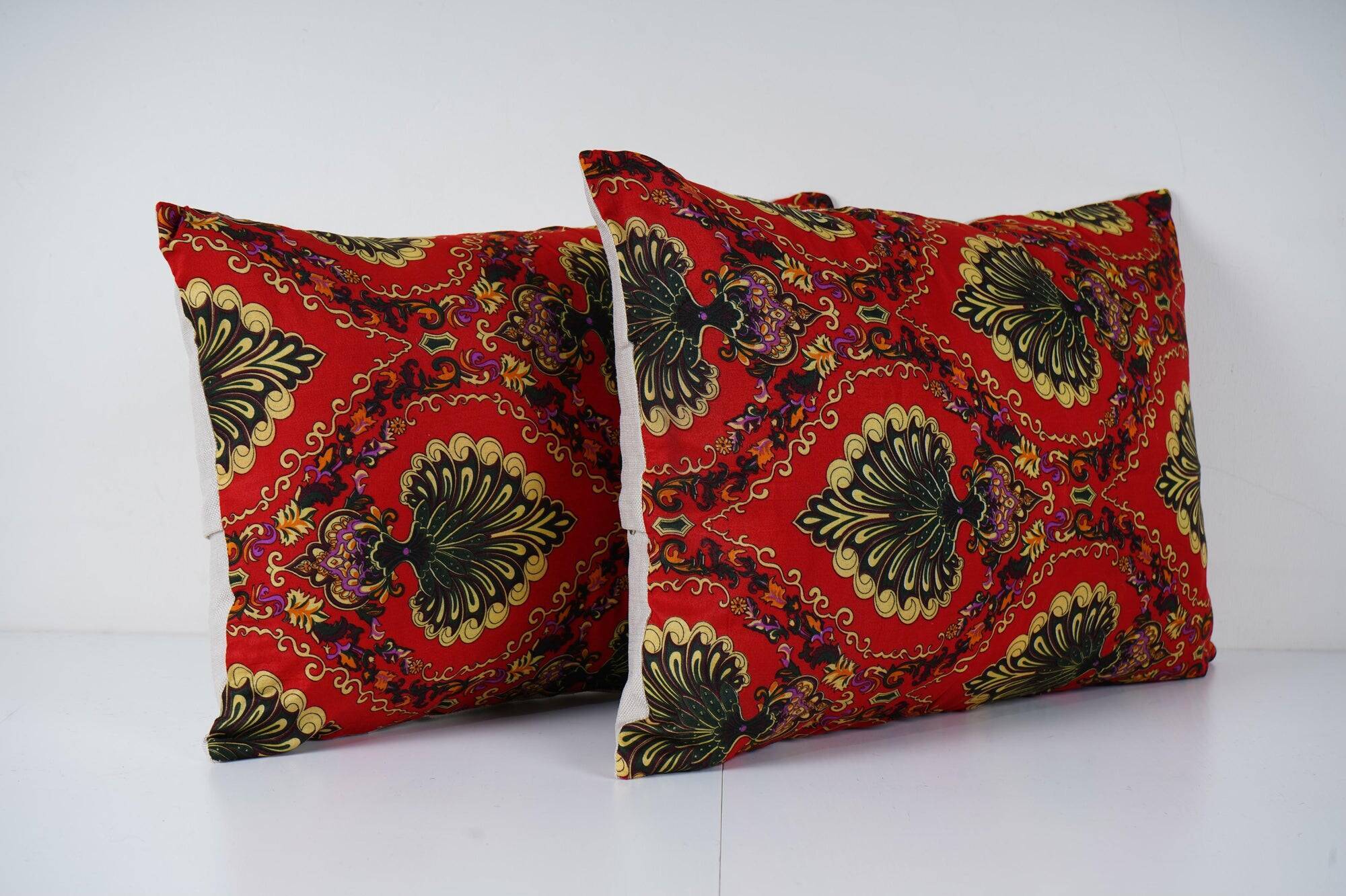 Set of 2 vintage Turkish cushion covers 41x56 cm