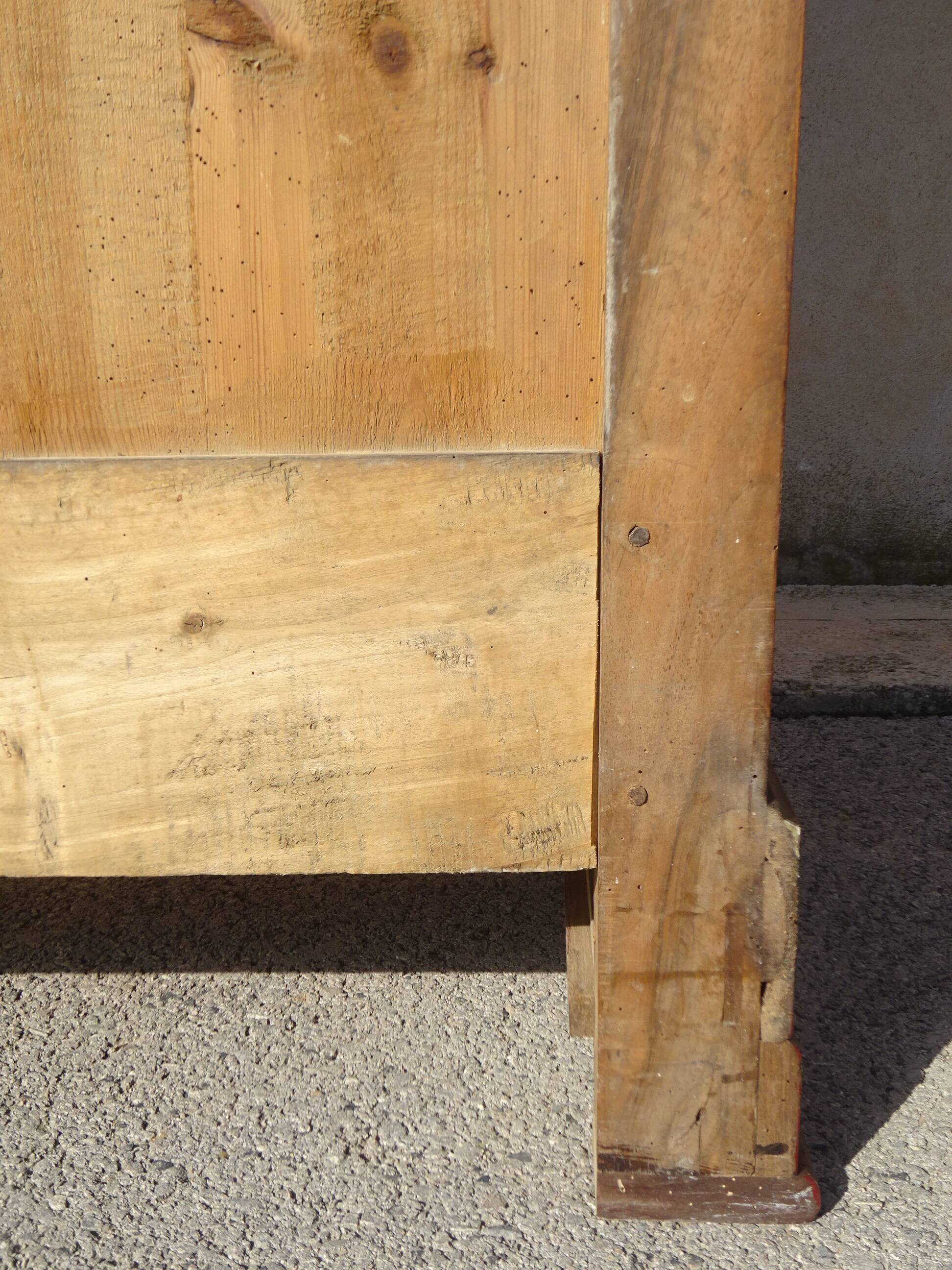 Very large Louis Philippe walnut wardrobe