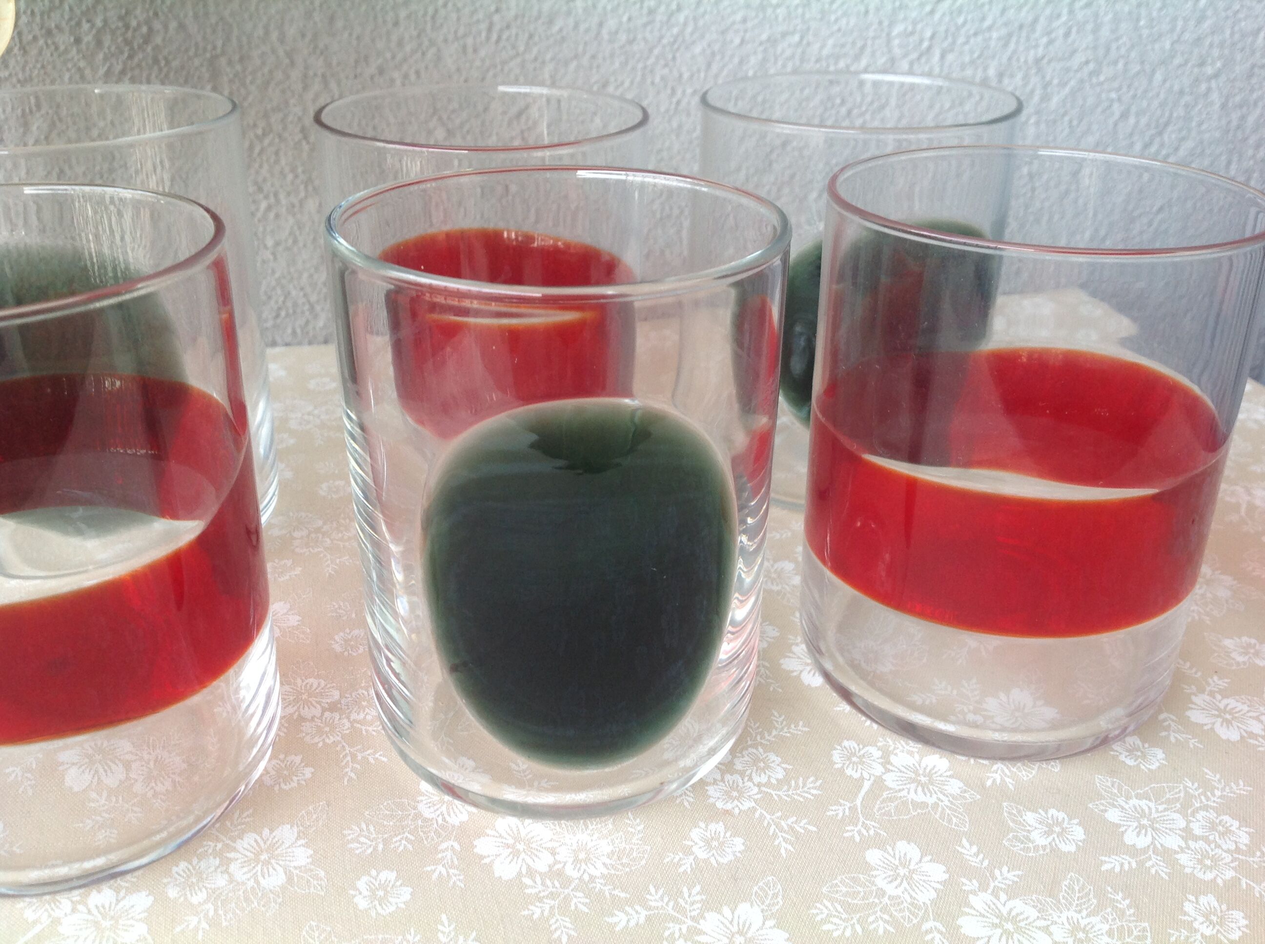 Set of 6 Murano water glasses