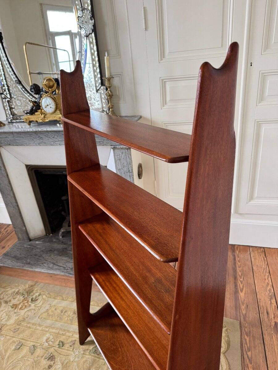 1950s Pierre Cruège Mahogany Bookcase - 20th Century