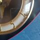 Vintage clock, wall clock "FFR Morbier red and black"