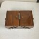 Antique wooden sewing box