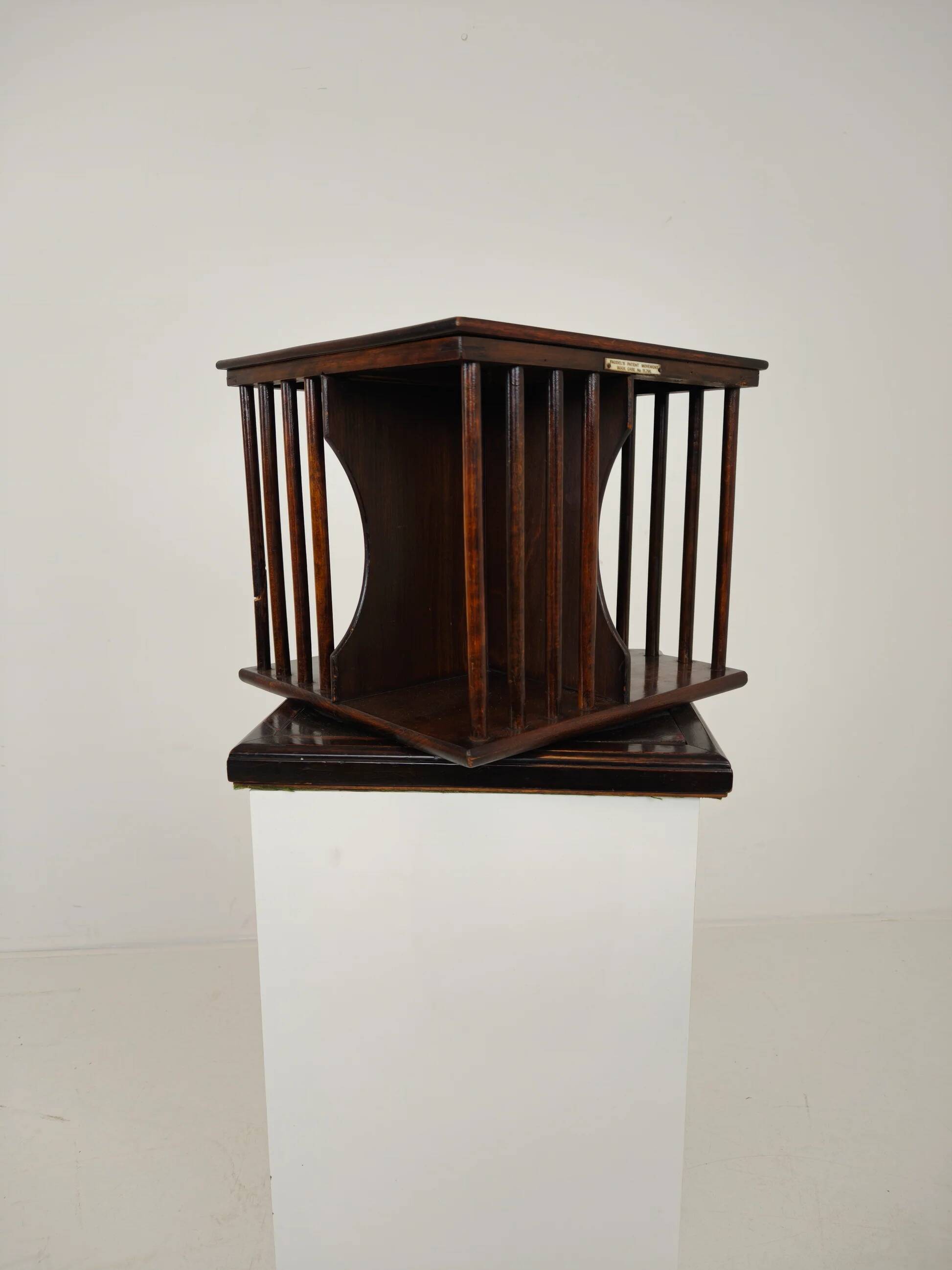 Miniature antique bookcase/bookmill circa 1900