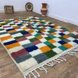 Handcrafted moroccan berber rug 213 x 160 cm