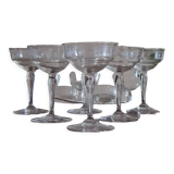 Crystal champagne glasses 30s
