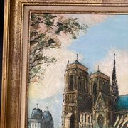 French School, 20th century, Notre-Dame-de-Paris, oil on canvas