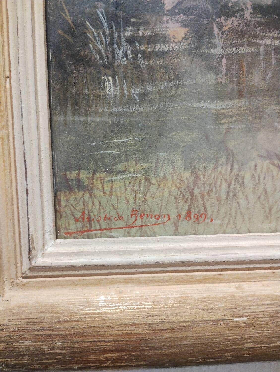 Painting signed by Aristide Benon