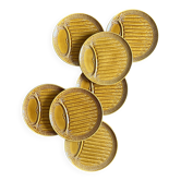 Lot de 7 assiettes à asperges vintage