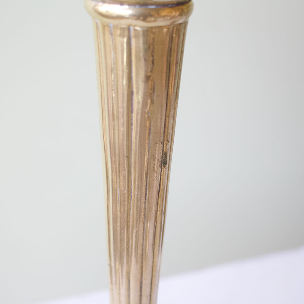 Pair of brass candlesticks