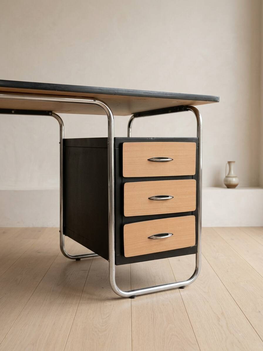 Desk, Bauhaus style, Torck, 1950s, Belgium