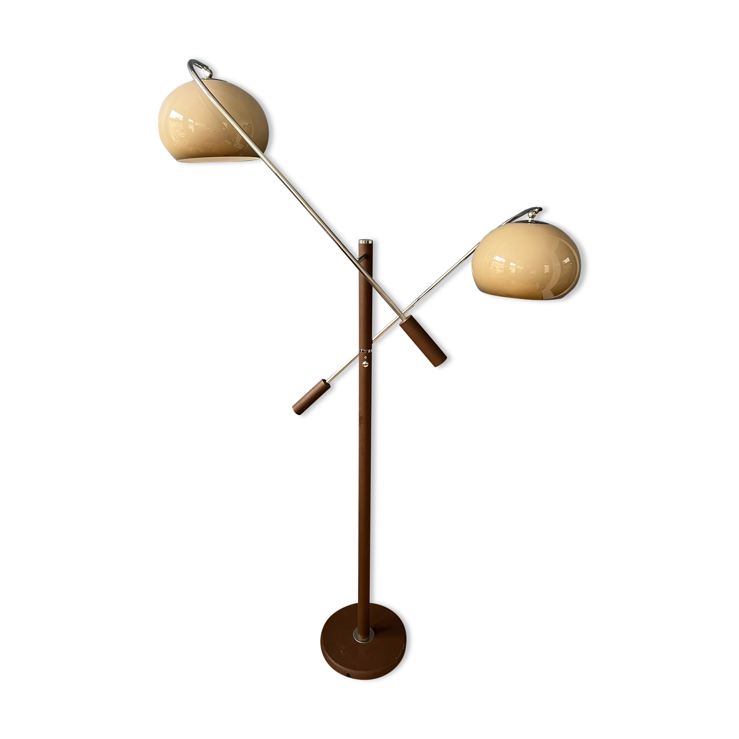 Vintage dijkstra mushroom swing arm space age floor lamp