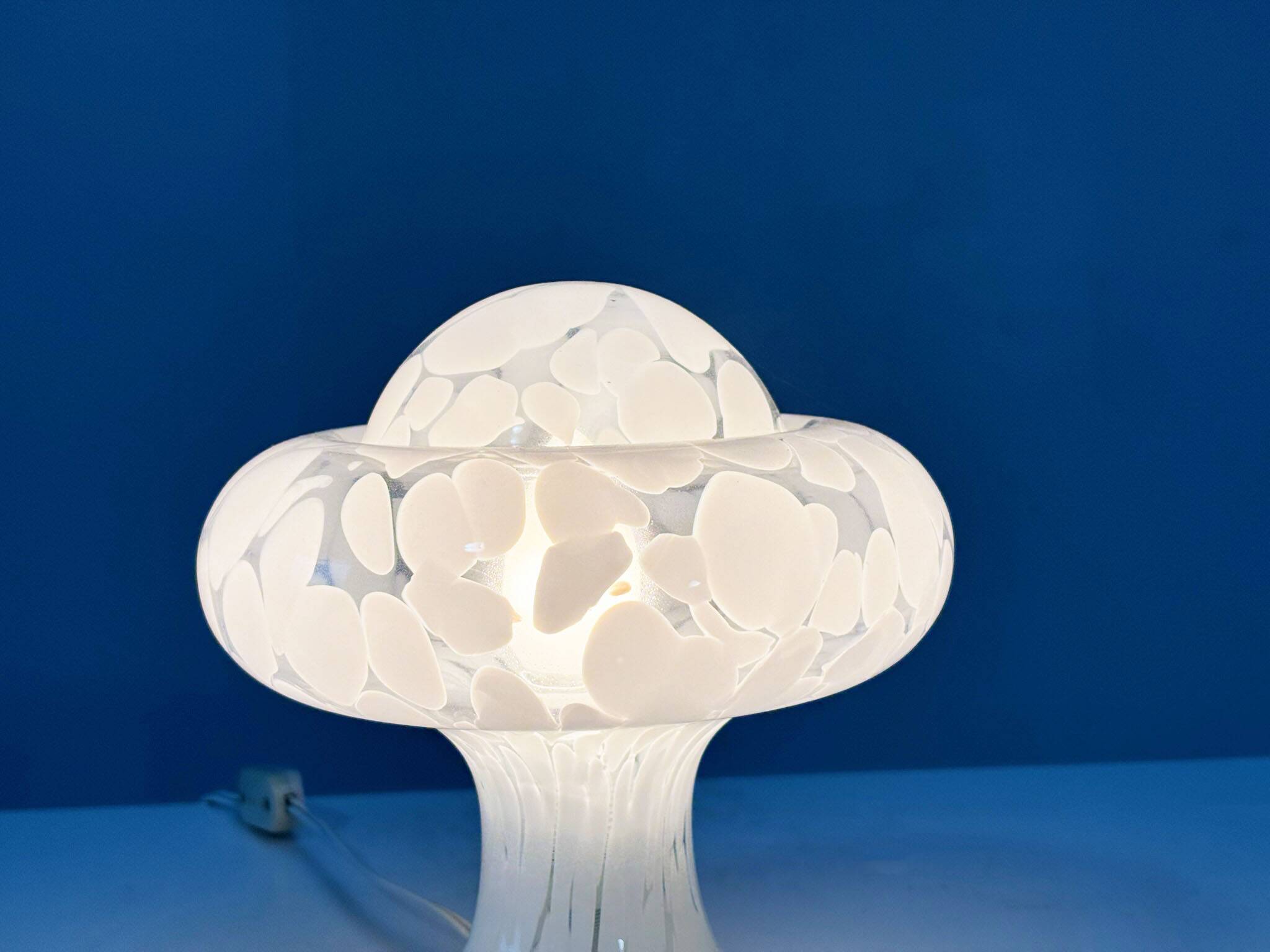 Lampe de table en verre Mazzega