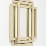 Miroir sculptural en laiton - Philippe Jean