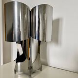 lampe quadrilobe en métal chromé,