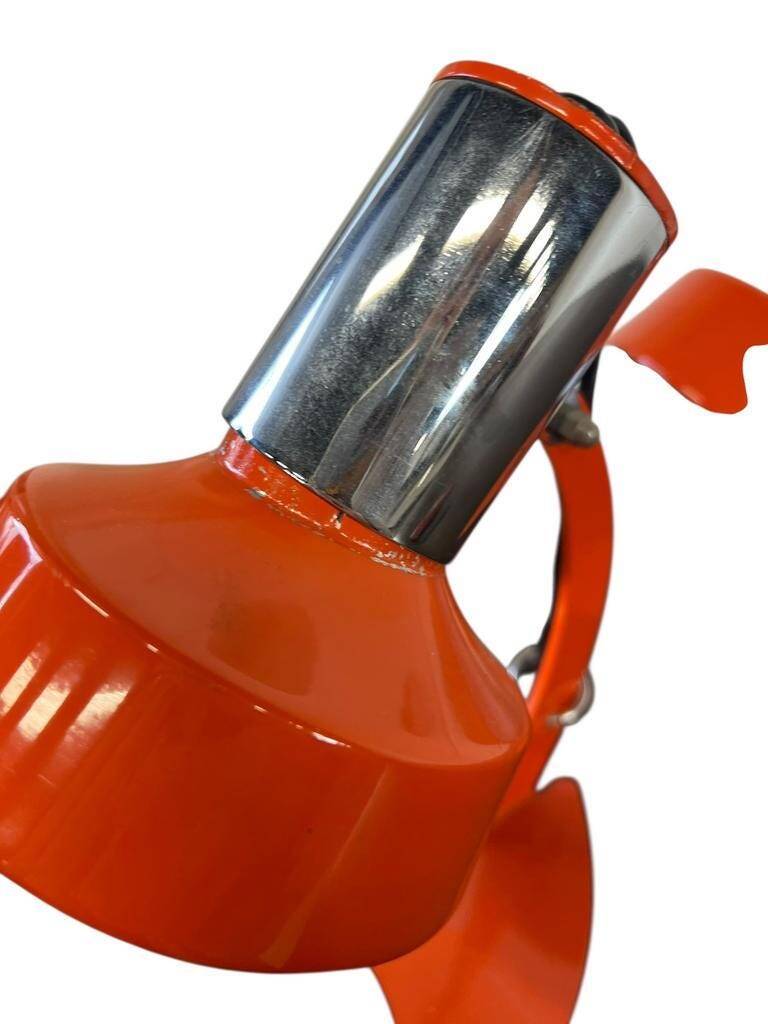 Set of 2 vintage orange table lamps / bedside lamps 'Maxam'