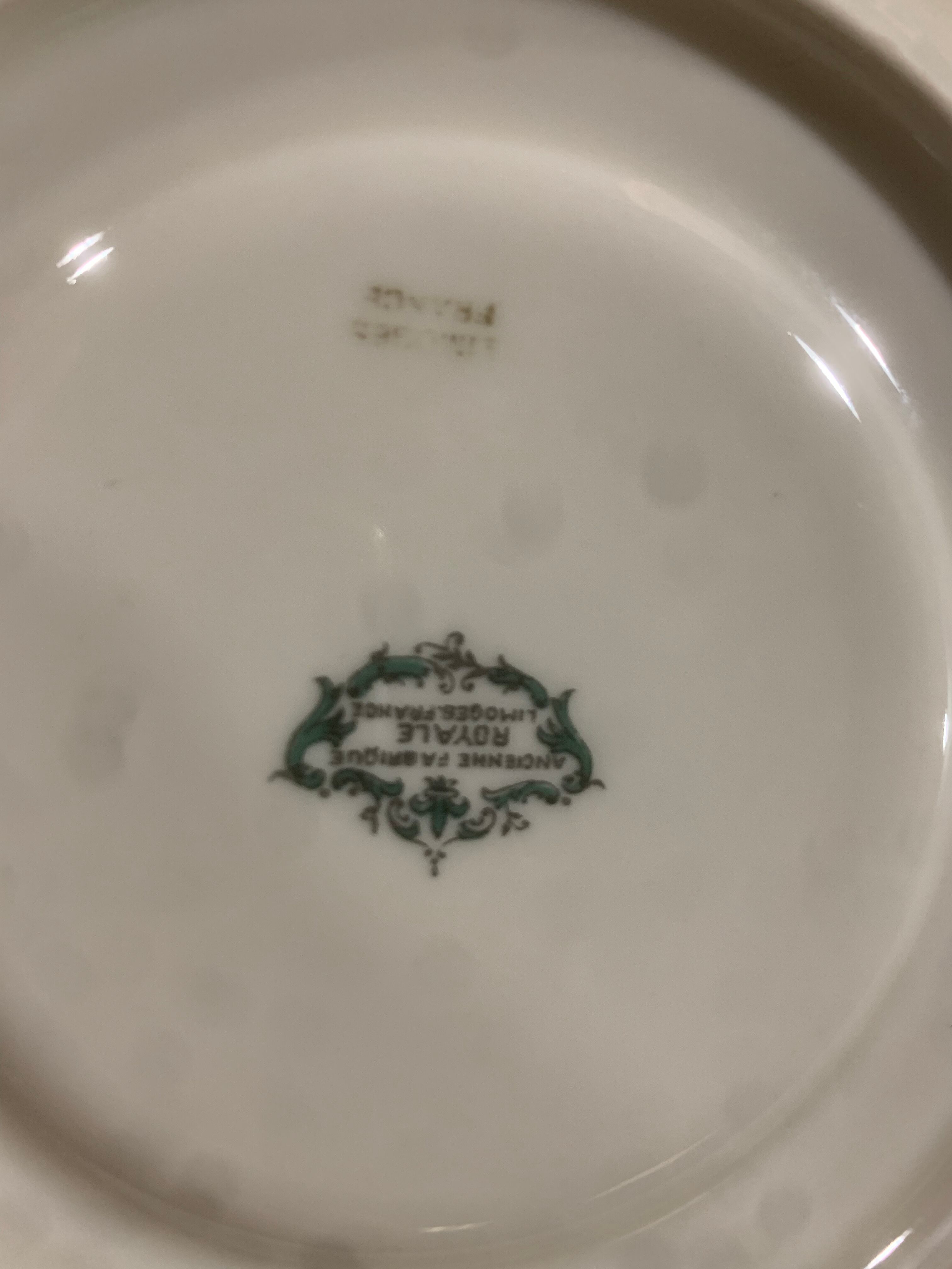 2  cups old royal factory limoges france