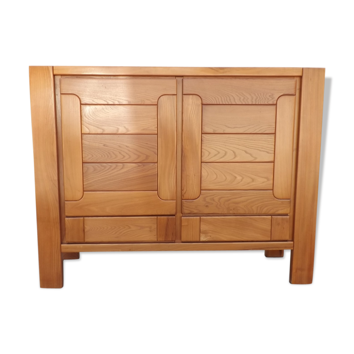 Bahut buffet dressoir Regain orme 1970 vintage