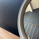 Vintage Space Age by Tiger small round mirror in moulded plastic.