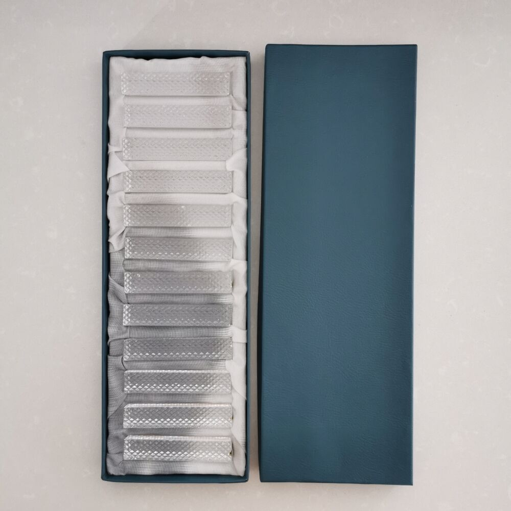 Set of 12 Crystal Knife Holders