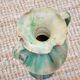 Mint green glazed ceramic amphora vase