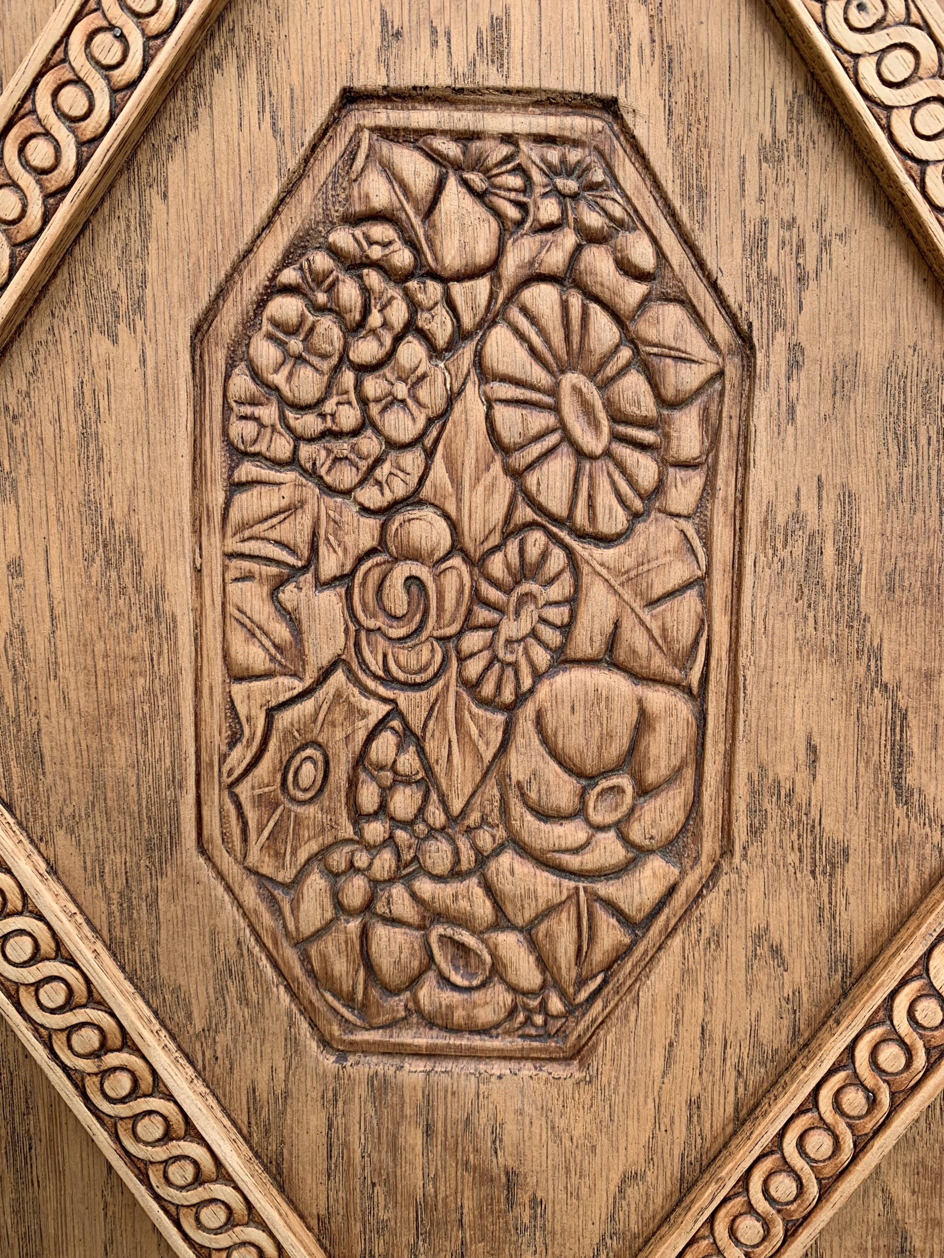 Parisian art deco buffet wood brut 1930