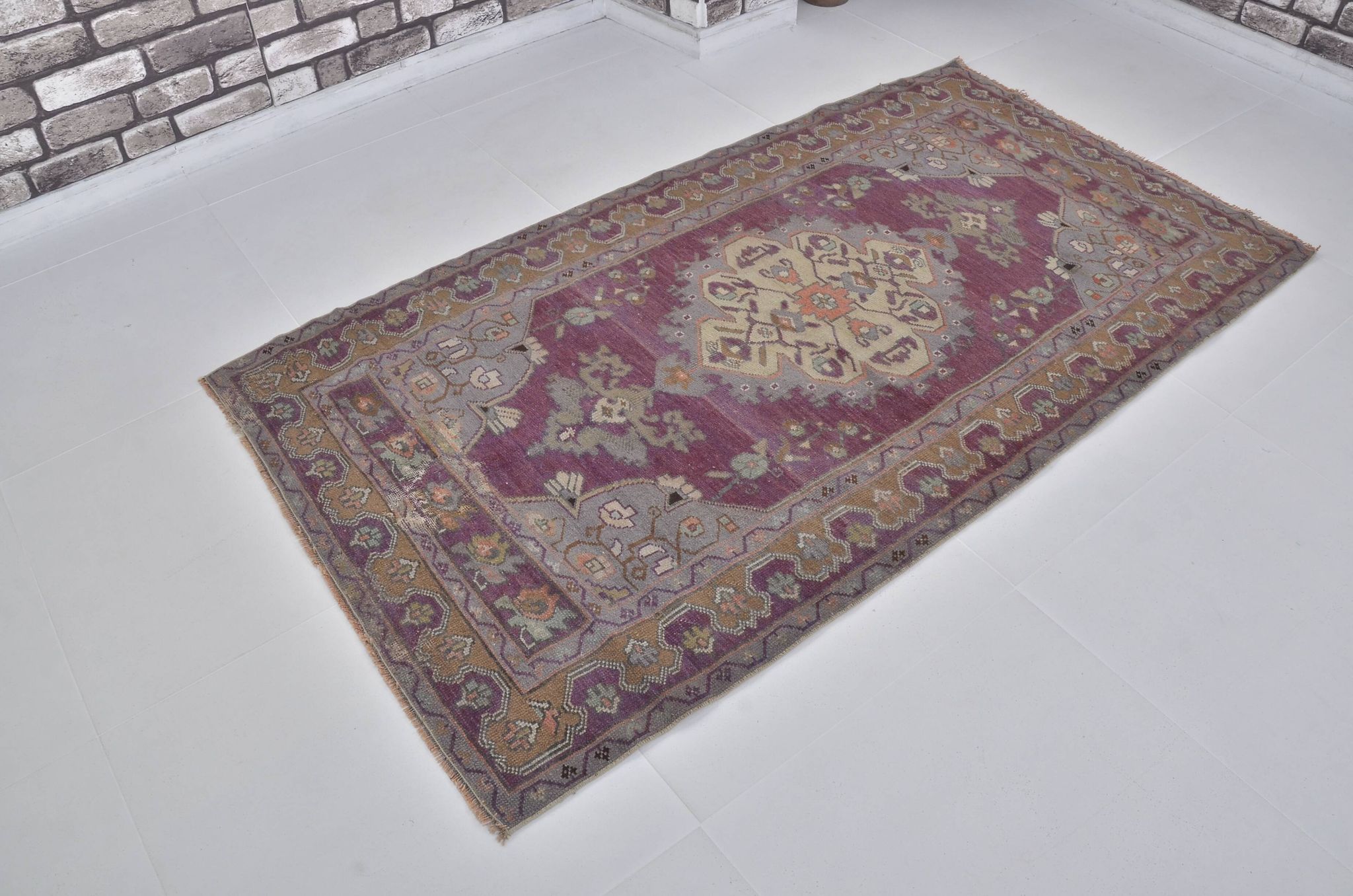 Tapis turc Oushak noué à la main sku 1346