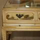 Chinoiserie dressing table in walnut with stool