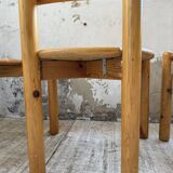 Set of 4 Daumiller pine chairs